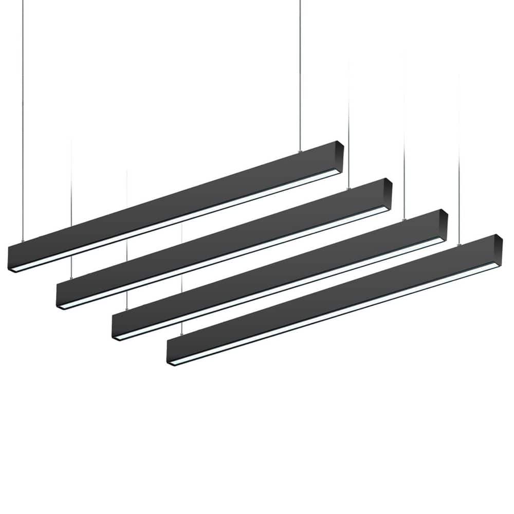 KOAOEIRS 4 ft. 50-Watt Integrated LED Dimmable Black Up and Down ...