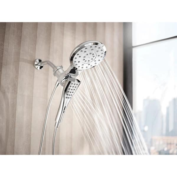 MOEN Verso 8-Spray 7 in. Dual Wall Mount Fixed and Handheld Shower