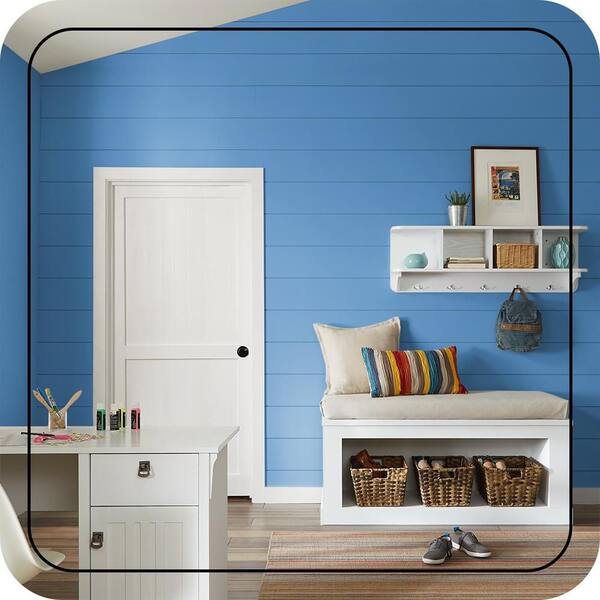 BEHR PREMIUM PLUS 8 oz. #P520-5 Boat House Satin Enamel Interior