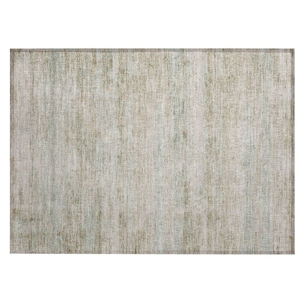 Chantille Machine Washable Indoor/Outdoor Abstract ACN2154 Putty 1 ft. 8 in. x 2 ft. 6 in. Accent Rug