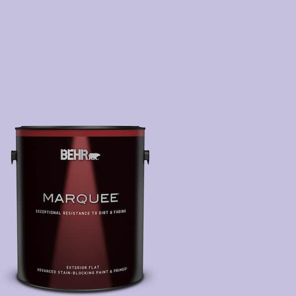 BEHR MARQUEE 1 gal. #630A-3 Weeping Wisteria Flat Exterior Paint & Primer