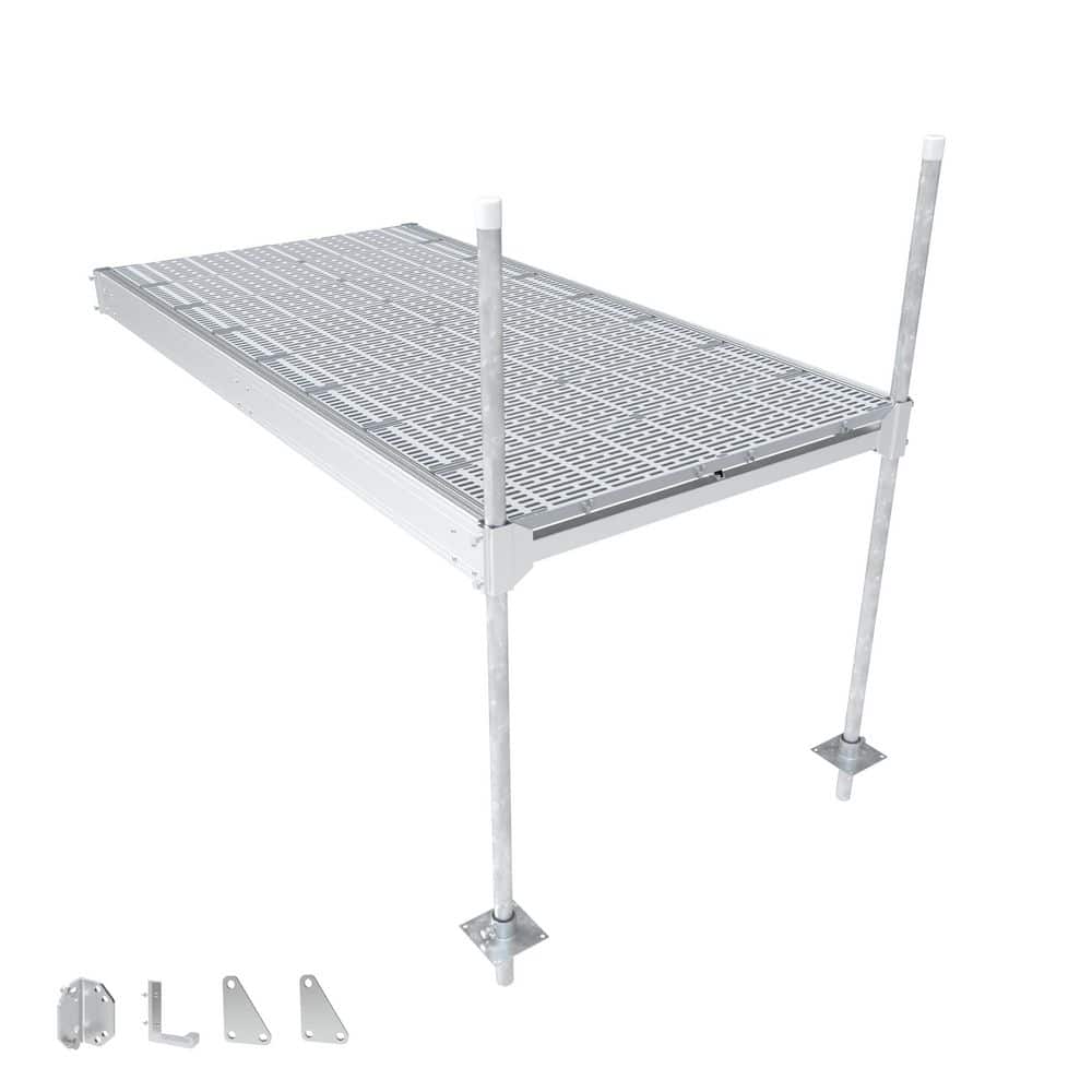 QP-427 4 ft. x 8 ft. Aluminum Stationary Dock with Polymer Decking price history on PriceWatchPro