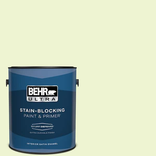 BEHR ULTRA 1 gal. #420A-1 Green Shimmer Extra Durable Satin Enamel Interior Paint & Primer