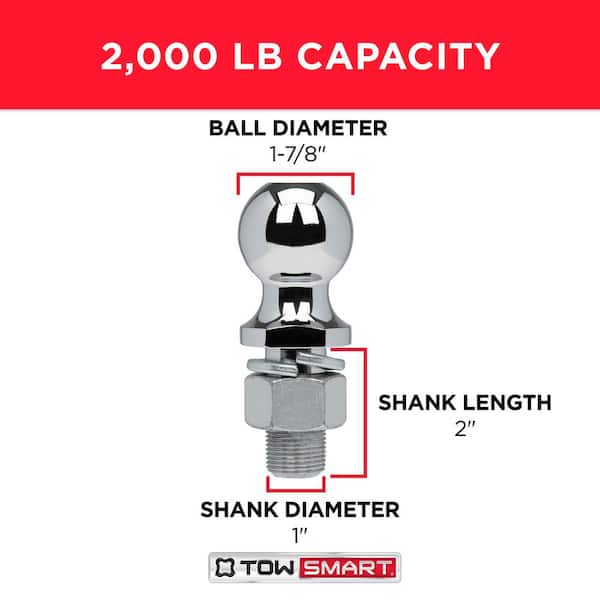 1-7/8 In. Light Duty, Chrome Trailer Hitch Ball #665100 - Foto 3