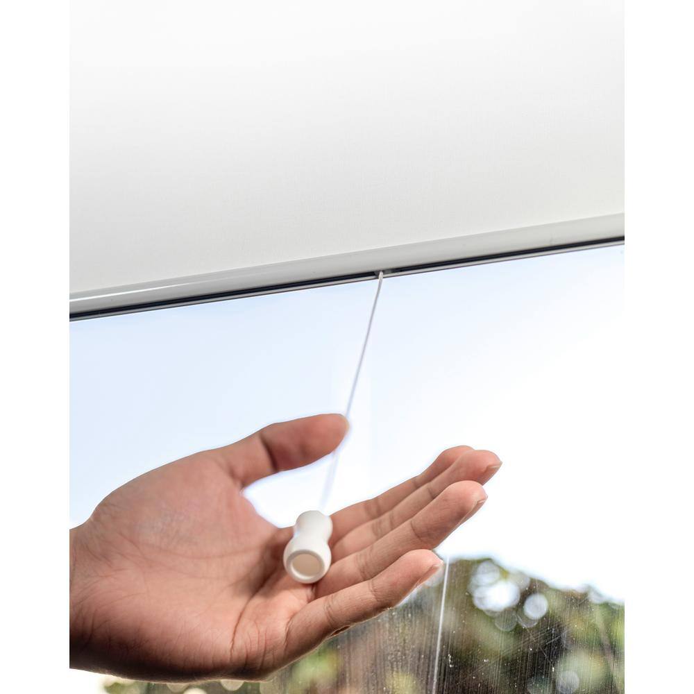 Urban White Cordless Light Filtering Fabric Roller Shade 35" x 72"