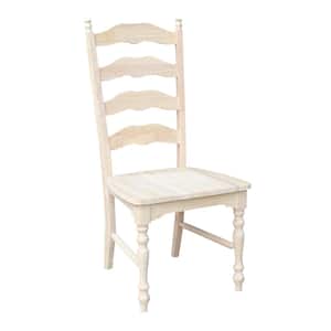 Maine Unfinished Wood Ladder Back Dining Chair (Set of 2)
