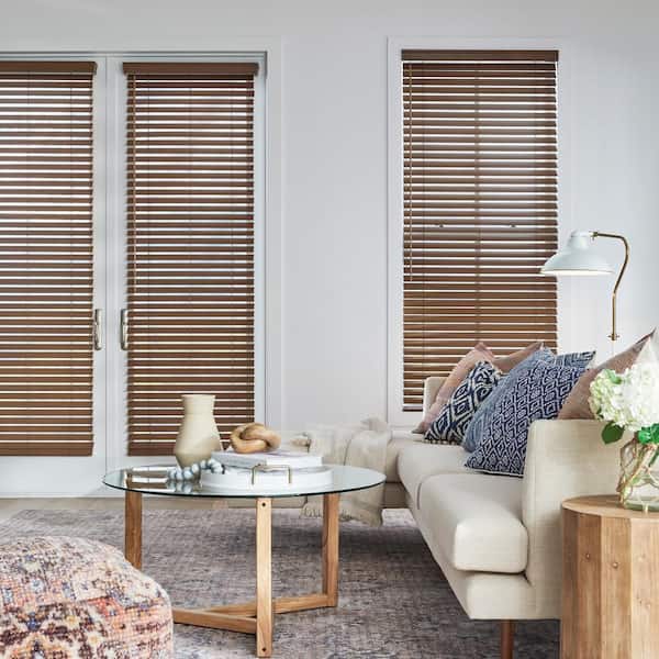 Cordless Classic 2 in. Faux Wood Blinds