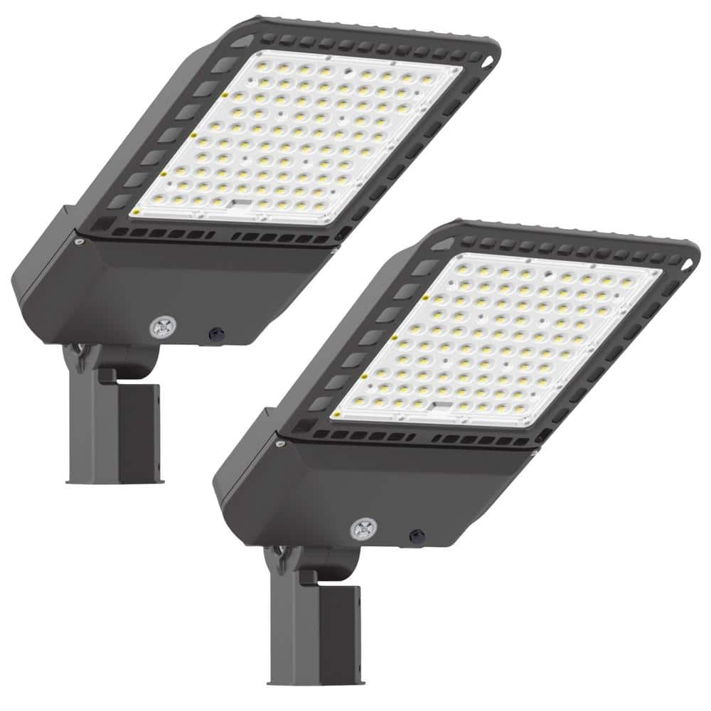 WYZM 1500 Watt Equivalent Integrated LED Bronze 300W LED Parking Lot