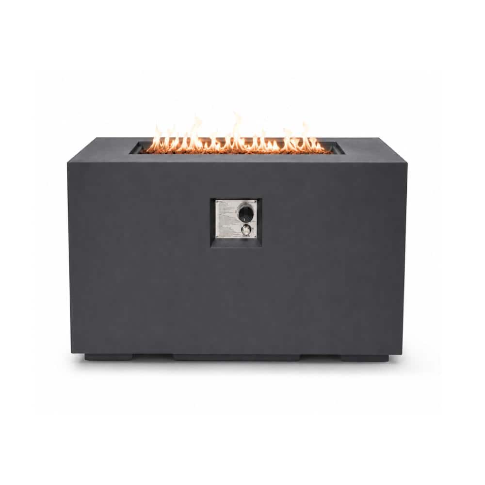 42-in Lightweight Concrete Outdoor Gas Propane Fire Pit Table, 50,000 BTU with Lava Rocks,Burner Lid & Waterproof Cover price history on PriceWatchPro