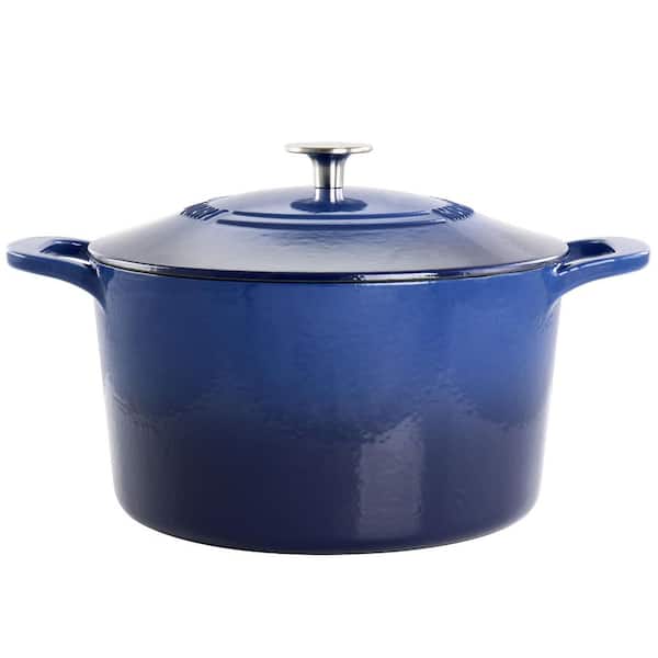 Martha Stewart Quart Enameled Cast Iron Dutch Oven with Lid in