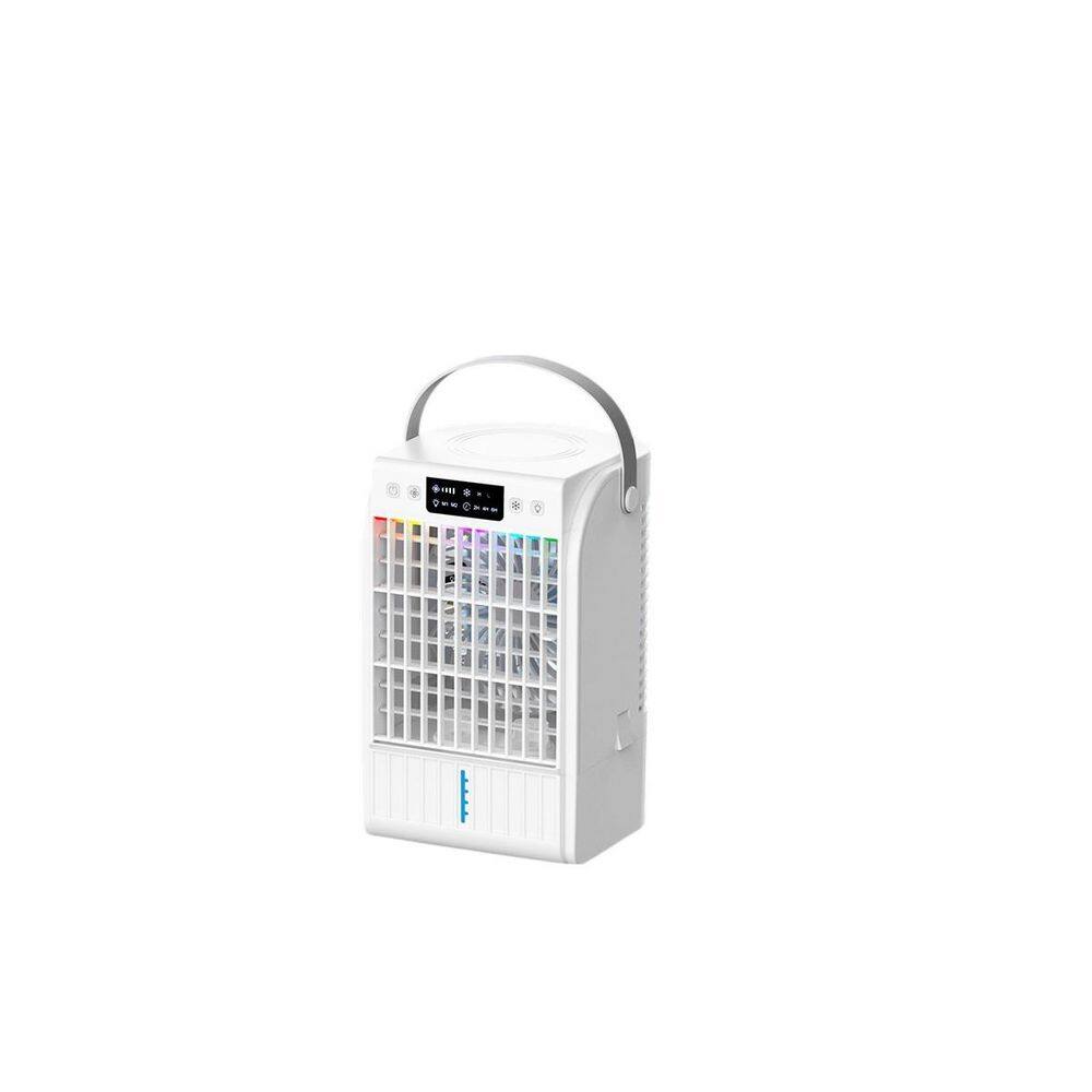 4-IN-1 Portable Air Conditioner Cools with 1500mL Water Tank, 7 - Color Light, Suitable for Multiple Spaces No heat