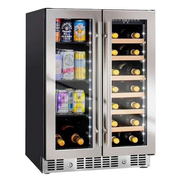 Unbranded HDX 24 in. 20-Bottle Wine and 60 Can Beverage Center