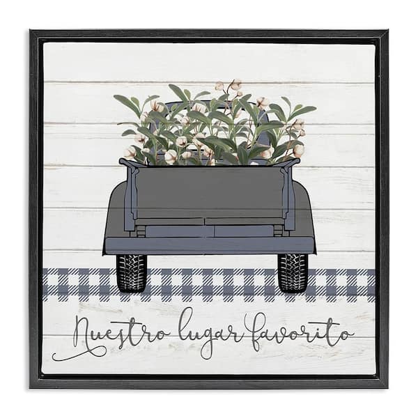 Stupell Industries Together is Our Favorite by Kim Allen Black Floater Frame Typography Graphic Art Print 18 in. x 18 in.