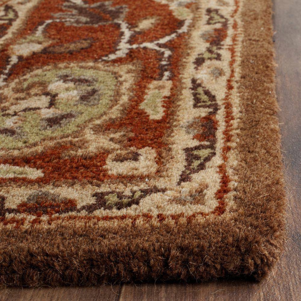 Handmade Red Wool Tufted 6' x 9' Area Rug