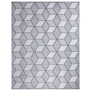Kaleidoscope Gray 5 ft. x 7 ft. Indoor/ Outdoor Patio Area Rug