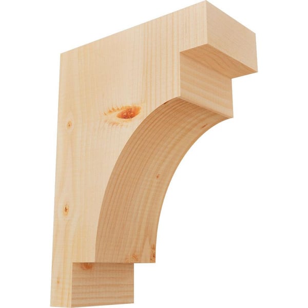 Ekena Millwork 5-1/2 in. x 12 in. x 16 in. Douglas Fir Mediterranean Smooth Corbel