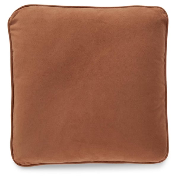 Caygan Red Solid Down 20 in. L x 20 in. W Pillow