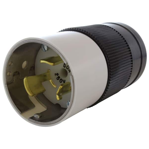 California Standard CS8265 50A 250V 3-Wire Locking Male Plug