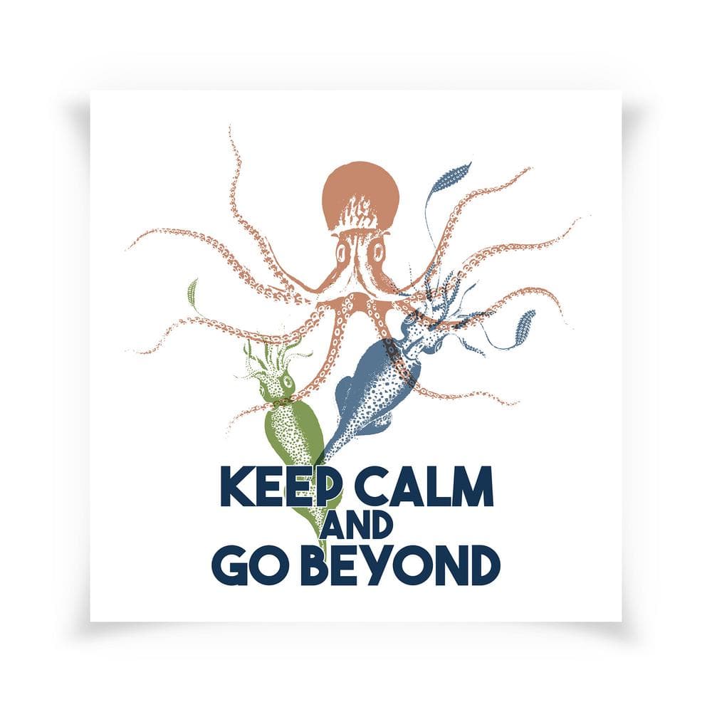 Keep Calm Collection Unframed Typography Art Print 16 in. x 16 in.