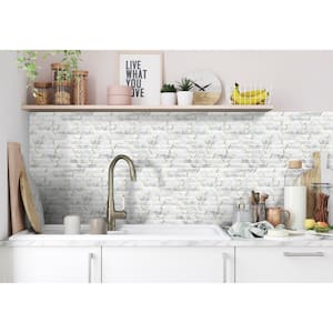 Monte Carlo White Backsplash 13.77 in. x 11.81 in. Marble Brass Trapezium Mosaic Wall Tile (11.29 sq. ft./Case)
