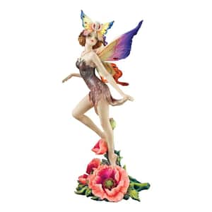 11.5 in. H Flower Fairies of Butterfly Hollow Wild Rose Fairy Statue Collectible