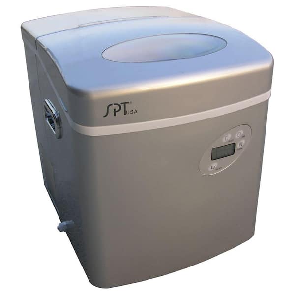 SPT 35 lb. Portable Ice Maker in Platinum