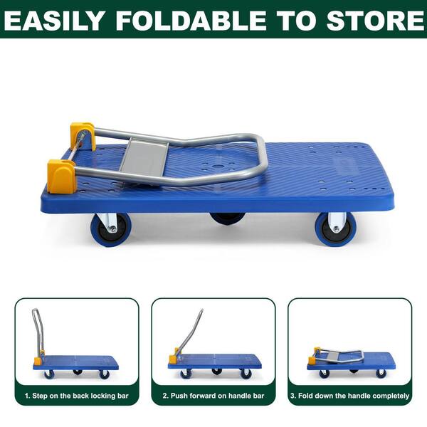 maocao hoom 1320 lbs. Capacity Platform Truck Foldable Push Hand