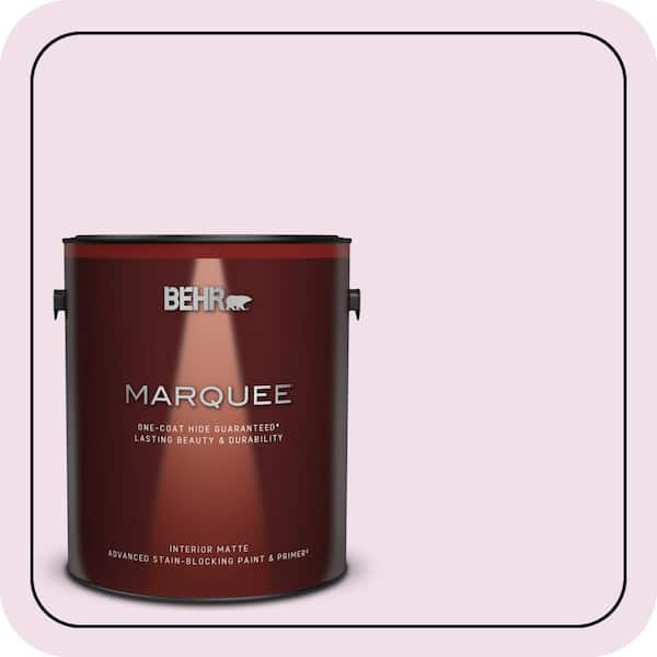 BEHR MARQUEE 1 gal. #M120-1 Pink Proposal Matte Interior Paint & Primer
