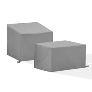 2-Piece Gray Outdoor Furniture Cover Set