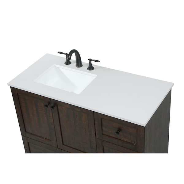 Timeless Home 42 in. W x 19 in. D x 34 in. H Bath Vanity in