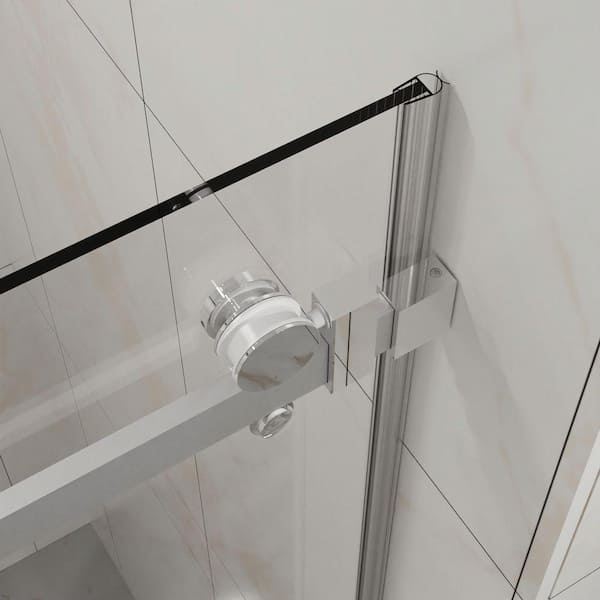 Modland 48 in. W x 72 in. H Sliding Frameless Shower Door in