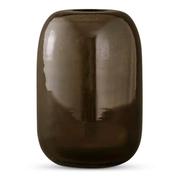 Aralyn 6.5 in. Olive Glass Cylinder Decorative Vase