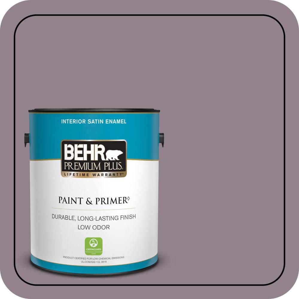 1 gal. #N110-4 Gothic Purple Satin Enamel Low Odor Interior Paint & Primer price history on PriceWatchPro