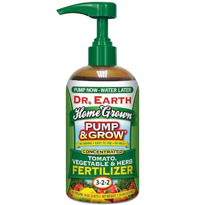 16 oz. Organic Pump and Grow Home Grown Herb, Vegetable and Tomato Fertilizer
