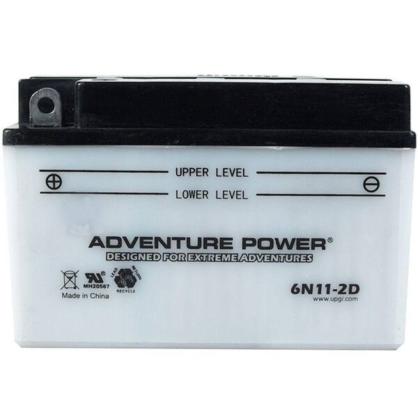 UPG Conventional Wet Pack 6-Volt 11 Ah Capacity F Terminal Battery