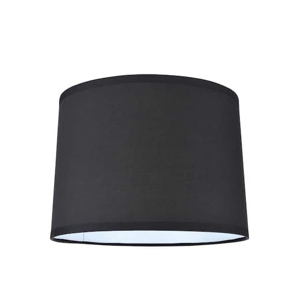 Lamp Shade Black Label style lampupコラボ Aspen Creative Corporation 14 in. x 10 in. Black Hardback Drum