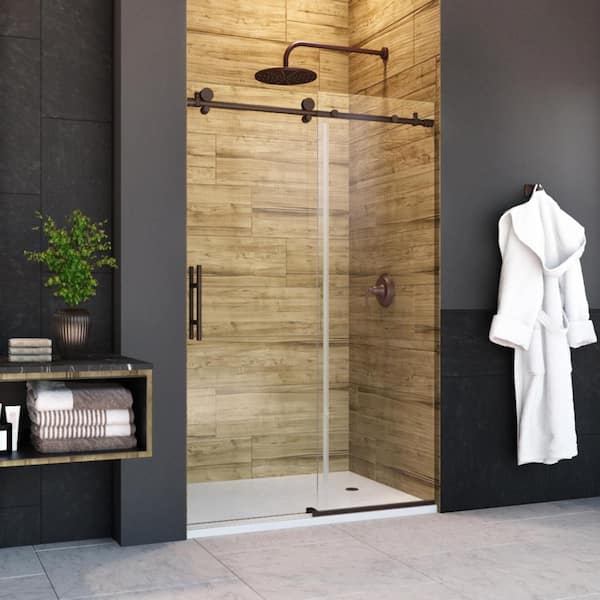 HT-2 Frameless Single Sliding Shower Door