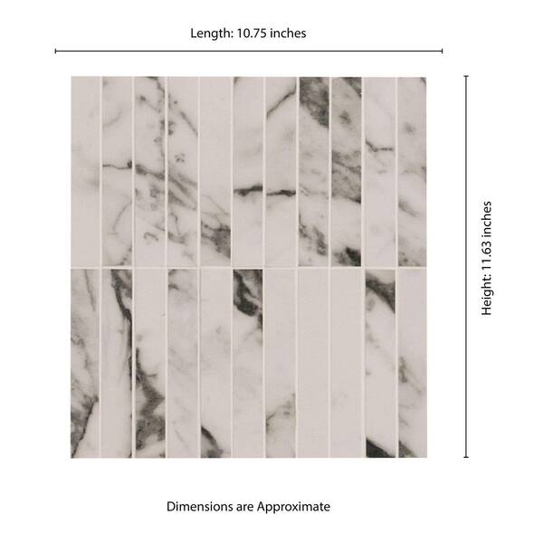 MSI Lockson Mix 3 in. Hexagon 11 in. x 13. in x 0.31 in