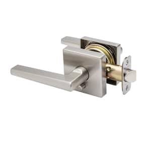 Verona Satin Stainless Pushbutton Privacy Bed/Bath Door Handle