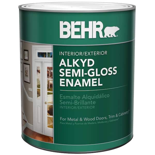 BEHR 1 qt. Deep Base Urethane Alkyd Semi-Gloss Enamel Interior/Exterior Paint