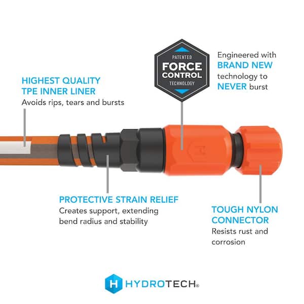 75 ft. x  5/8 in. Flat Jacket Garden Hose, Flexible, Durable, Burst Proof, Lightweight, No-Kink Water Hose