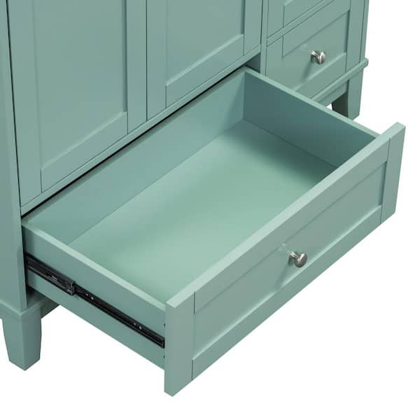 Lycvki 17.50 in. W x 34 in. D x 33 in. H Wood Bath Vanity Cabinet