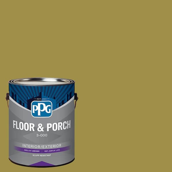 PPG 1 gal. PPG1110-6 Off The Grid Satin Interior/Exterior Floor and Porch Paint