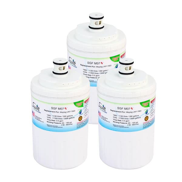 Swift Green Filters Replacement Water Filter for Maytag UKF-7003 (3-Pack)