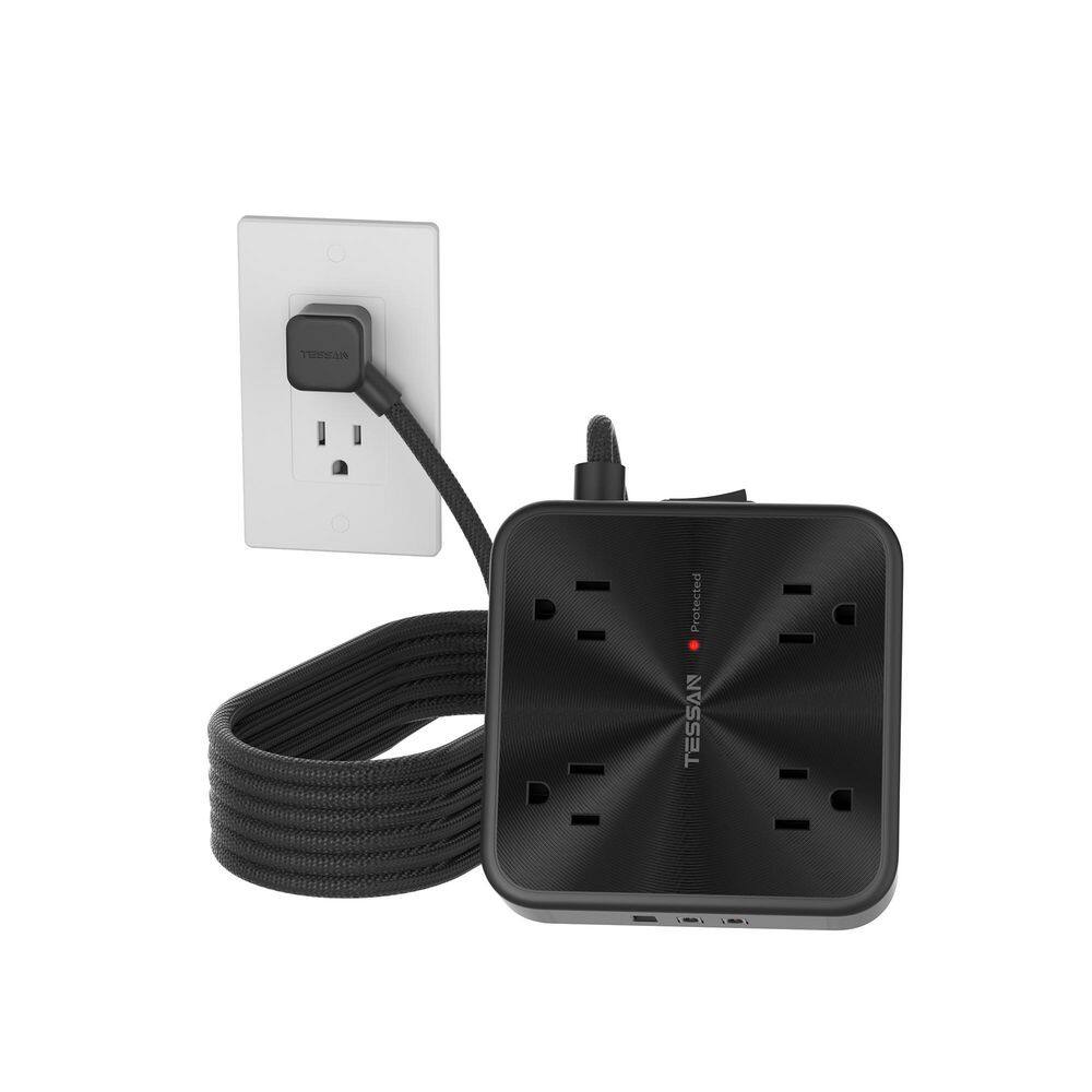8-Outlet Power Strip 900J Surge Protector with 3 USB Ports