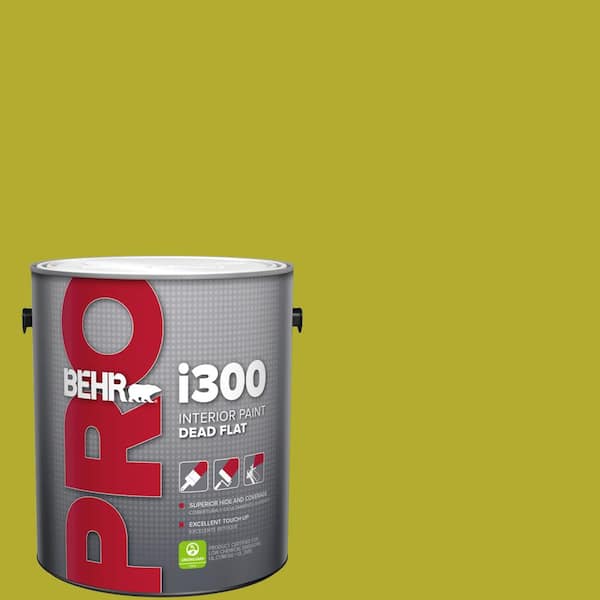 BEHR PRO 1 gal. #P340-6 Green Neon Dead Flat Interior Paint