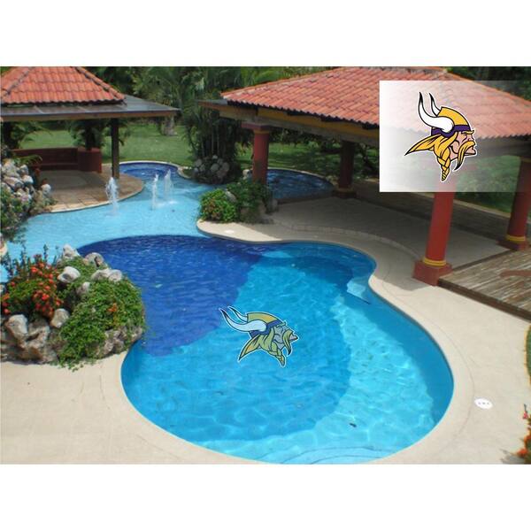 Applied Icon NFL Minnesota Vikings 59 in. x 59 in. Large Pool Graphic