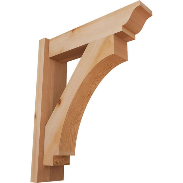 Ekena Millwork 6 in. x 24 in. x 20 in. Western Red Cedar Imperial Traditional Smooth Outlooker