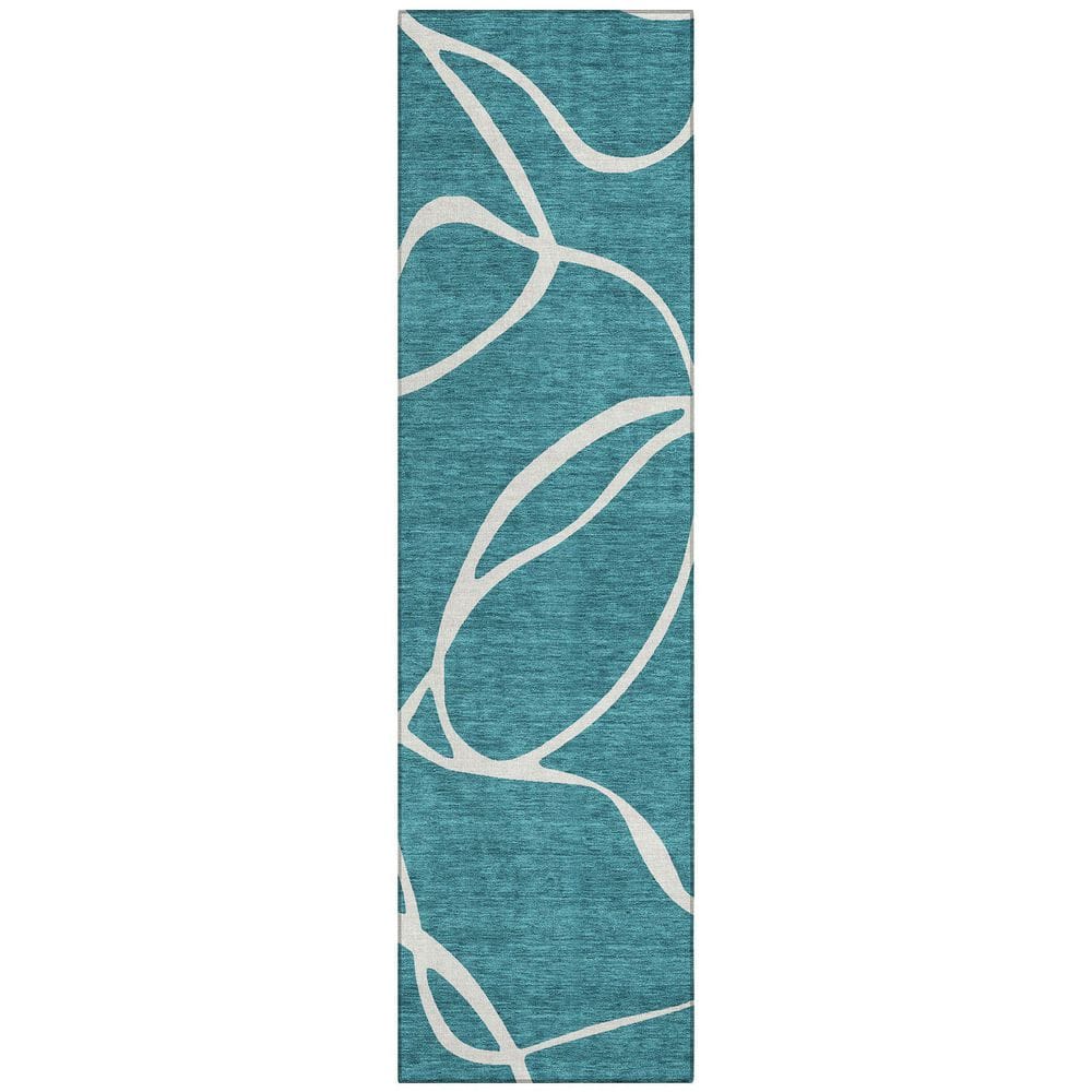 Chantille Machine Washable Indoor/Outdoor Abstract ACN999 Teal 2 ft. 3 in. x 7 ft. 6 in. Area Rug price history on PriceWatchPro