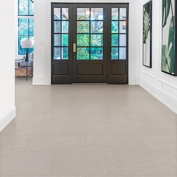 Avondale Manor Marble 22 MIL x 18.5 in. W x 37 in. L Click Lock Waterproof Vinyl Tile Flooring (19.1 sq. ft./case)